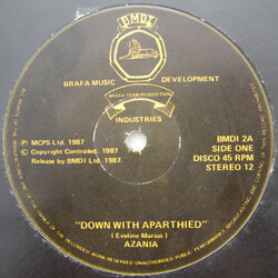 Nya Azania Down With Aparthied USED VINYL 12INCH 45 RPM