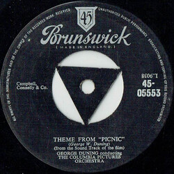 George Duning / Morris Stoloff Theme From "Picnic" USED VINYL 7INCH 45 RPM