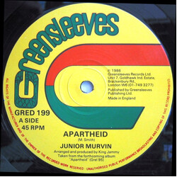 Junior Murvin Apartheid USED VINYL 12INCH 45 RPM