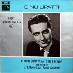 Dinu Lipatti Chopin Sonata No. 3 In B Minor And Music By J. S. Bach ・ Liszt ・ Ravel ・ Scarlatti Vinyl LP USED