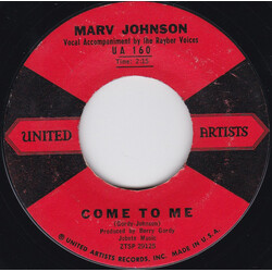 Marv Johnson Come To Me / Whisper USED VINYL 7INCH 45 RPM SINGLE STYRENE