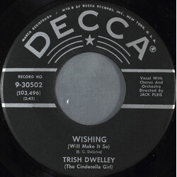 Trish Dwelley Wishing (Will Make It So) USED VINYL 7INCH 45 RPM