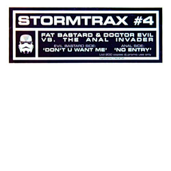 Fat Bastard & Doctor Evil / The Anal Invader Don't U Want Me / No Entry USED VINYL 12INCH 45 RPM LIMITED EDITION PROMO WHITE LABEL