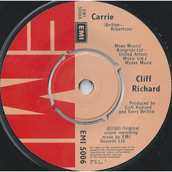 Cliff Richard Carrie USED VINYL 7INCH 45 RPM SINGLE