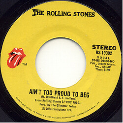 The Rolling Stones Ain't Too Proud To Beg USED VINYL 7INCH 45 RPM SINGLE STYRENE