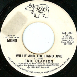 Eric Clapton Willie And The Hand Jive Vinyl 7" USED
