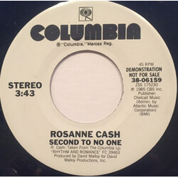 Rosanne Cash Second To No One USED VINYL 7INCH 45 RPM PROMO