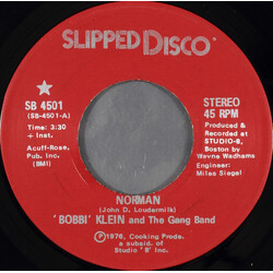 Bobbi' Klein / The Gang Band Norman USED VINYL 7INCH 45 RPM