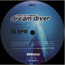 Voice Of Trance Dream Diver USED VINYL 12INCH 45 RPM