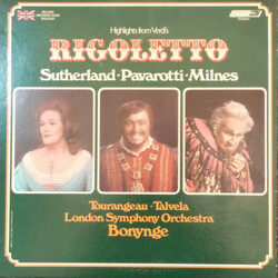 Giuseppe Verdi / Francesco Maria Piave / The London Symphony Orchestra / Richard Bonynge Highlights from Verdi's Rigoletto Vinyl LP USED