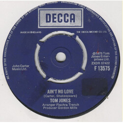Tom Jones Ain't No Love USED VINYL 7INCH 45 RPM