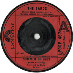The Bards (8) Summer Friends Vinyl 7" USED