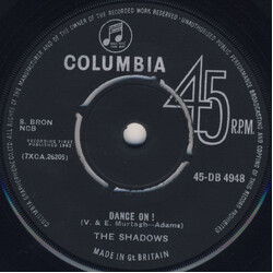 The Shadows Dance On ! USED VINYL 7INCH 45 RPM SINGLE REPRESS