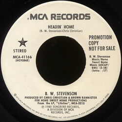 B.W. Stevenson Headin' Home USED VINYL 7INCH SINGLE 45 RPM PROMO