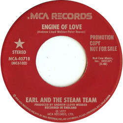 Earl And The Steam Team Engine Of Love USED VINYL 7INCH 45 RPM PROMO STEREO