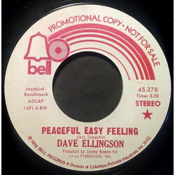 Dave Ellingson Peaceful Easy Feeling USED VINYL 7INCH 45 RPM PROMO STEREO MONO