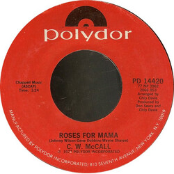 C.W. McCall Roses For Mama USED VINYL 7"