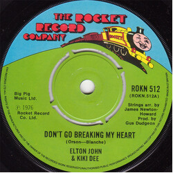Elton John / Kiki Dee Don't Go Breaking My Heart USED VINYL 7INCH 45 RPM SINGLE