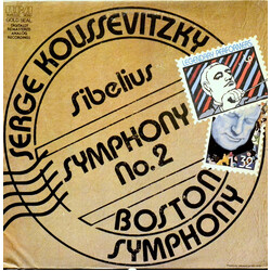 Serge Koussevitzky / Jean Sibelius / Boston Symphony Orchestra Legendary Performers;  Symphony No. 2 Vinyl LP USED