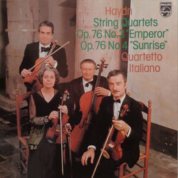 Joseph Haydn / Quartetto Italiano String Quartets Op. 76 No. 3 "Emperor" / Op. 76 No. 4 "Sunrise" Vinyl LP USED