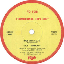 The Mighty Diamonds Have Mercy USED VINYL 12INCH PROMO