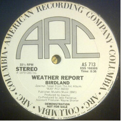 Weather Report Birdland / Brown Street VINYL 12" USED