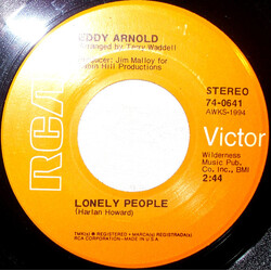 Eddy Arnold Lonely People USED VINYL 7INCH 45 RPM SINGLE