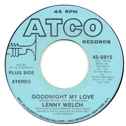 Lenny Welch Goodnight My Love USED VINYL 7INCH 45 RPM PROMO STEREO MONO