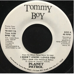 Planet Patrol I Didn't Know I Loved You (Till I Saw You Rock & Roll) VINYL 7" USED