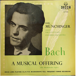 Johann Sebastian Bach / Stuttgarter Kammerorchester / Karl Münchinger A Musical Offering Vinyl LP USED