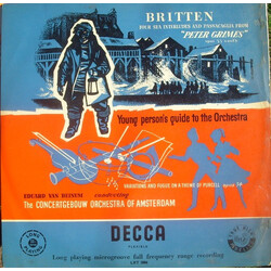 Benjamin Britten / Eduard van Beinum / Concertgebouworkest Four Sea Interludes And Passacaglia From "Peter Grimes" / Young Person's Guide To The Orche