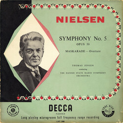 Carl Nielsen / Thomas Jensen / Statsradiofoniens Symfoniorkester Symphony No. 5 / Maskarade Overture Vinyl LP USED