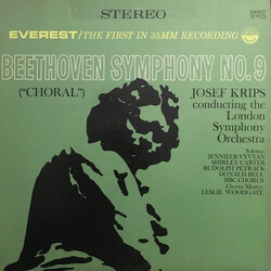 Ludwig Van Beethoven / Josef Krips / The London Symphony Orchestra Beethoven Symphony No. 9 In D Minor, Op. 125 ("Choral") Vinyl LP USED