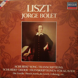 Franz Liszt / Jorge Bolet / Franz Schubert Schubert Song Transcriptions Vinyl LP USED