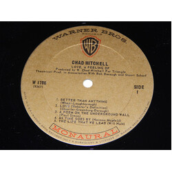 Chad Mitchell (2) Love, A Feeling Of Vinyl LP USED