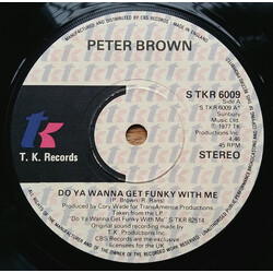 Peter Brown (2) Do Ya Wanna Get Funky With Me / Without Love USED VINYL 7INCH 45 RPM SINGLE REISSUE