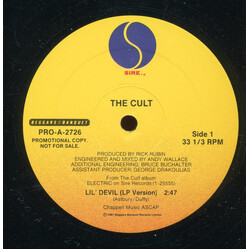 The Cult Lil' Devil USED VINYL 12INCH PROMO SINGLE