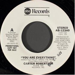 Carter Robertson You Are Everything USED VINYL 7INCH 45 RPM SINGLE PROMO STEREO MONO