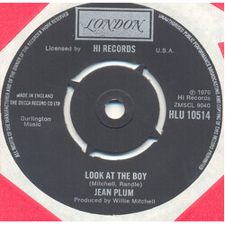 Jean Plum Look At The Boy USED VINYL 7INCH 45 RPM SINGLE