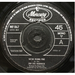 Dee Dee Warwick We're Doing Fine USED VINYL 7INCH 45 RPM SINGLE MONO