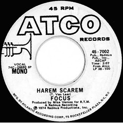 Focus (2) Harem Scarem USED VINYL 7INCH 45 RPM SINGLE PROMO STEREO MONO