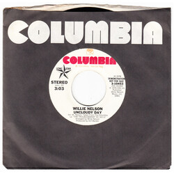 Willie Nelson Uncloudy Day USED VINYL 7INCH 45 RPM PROMO STEREO MONO