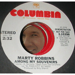 Marty Robbins Among My Souvenirs USED VINYL 7INCH 45 RPM PROMO