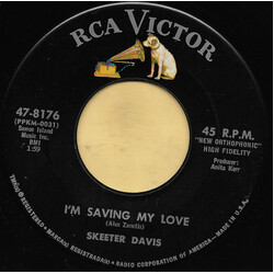 Skeeter Davis I'm Saving My Love / Somebody Else On Your Mind Vinyl 7" USED