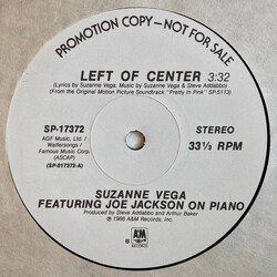 Suzanne Vega / Joe Jackson Left Of Center USED VINYL 12INCH 33 S RPM PROMO