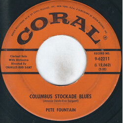 Pete Fountain Columbus Stockade Blues / Sentimental Journey USED VINYL 7INCH 45 RPM SINGLE