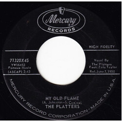 The Platters My Old Flame / You're Making A Mistake USED VINYL 7INCH 45 RPM
