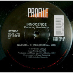 Innocence Natural Thing USED VINYL 12INCH 33 S RPM