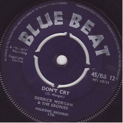 Derrick Morgan / The Ebonies Don't Cry VINYL 7" USED