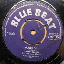 Lloyd Clarke / Rico & His Band Fools Day / You're A Cheat USED VINYL 7INCH 45 RPM SINGLE